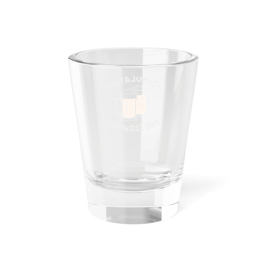 Funny Shot Glass - "Stimulating The Economy" - Perfect for Parties, Gifting, Home Bars, Birthdays, Celebrations