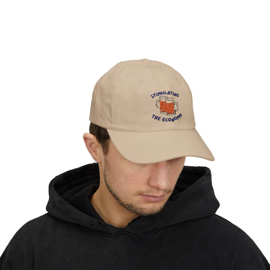 "Stimulating The Economy" - Funny Beer Embroidered Hat
