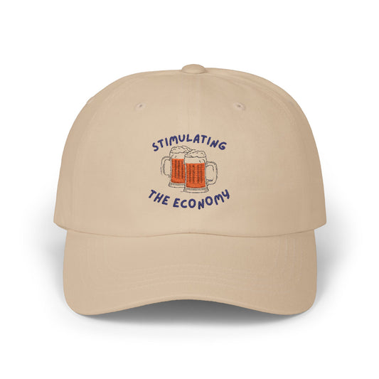 "Stimulating The Economy" - Funny Beer Embroidered Hat